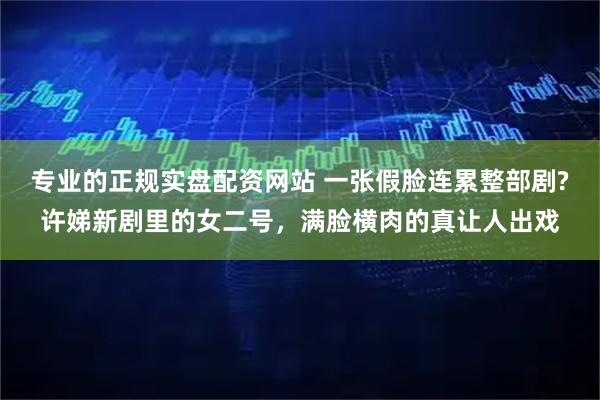 专业的正规实盘配资网站 一张假脸连累整部剧?许娣新剧里的女二号，满脸横肉的真让人出戏